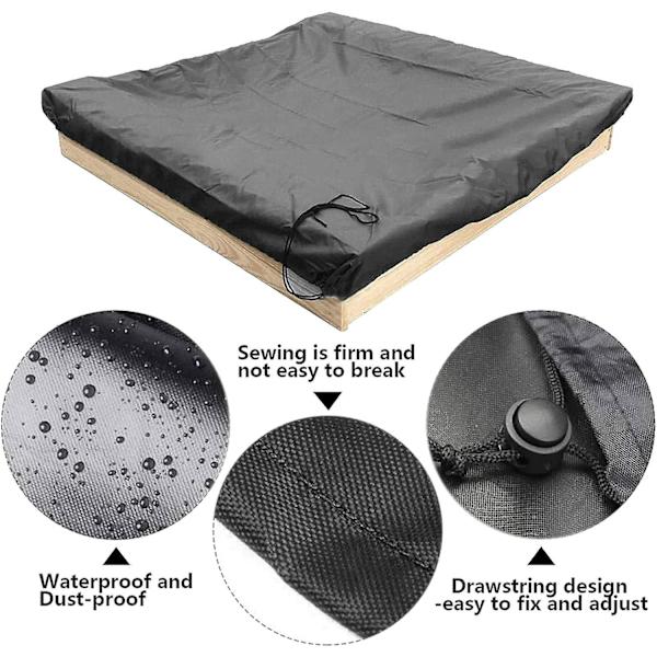 150 x 150 x 20 cm Vattentät Sandlådeöverdrag, Vattentät Sandlådeöverdrag, Dammskydd Med Dragsko, Sandlådeöverdrag För Simbassäng, Uteplats, Trädgård