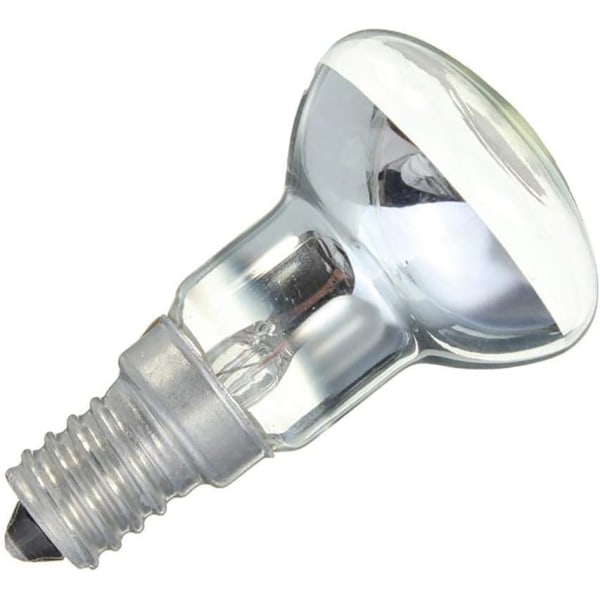 Hvit Edison-pære E14 lysholder R39 reflektor spotpære lavalampe glødetrådlampe glødepærer lyspærer dimbar (30 W