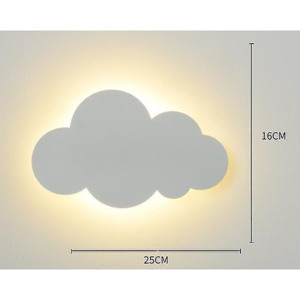 Væglampe - Skylys - Indendørs - Moderne - Akrylskærm med indbygget LED-lys - Små hvide skyer _gift