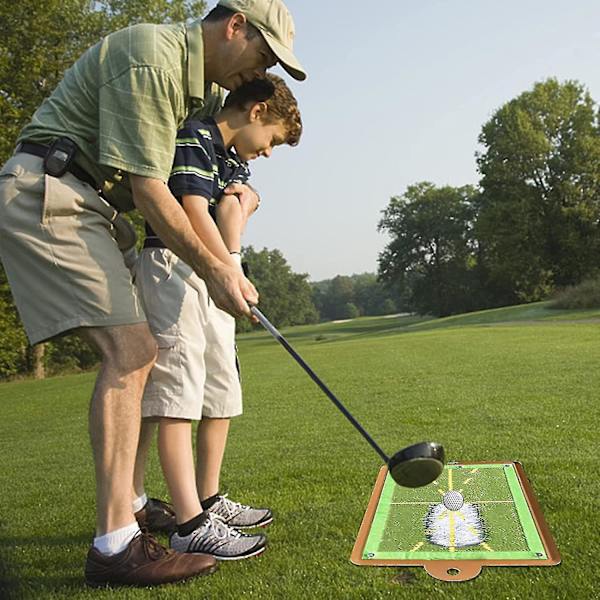 Golfträningsmatta för svingdetektering, Premium Golf Impact Mat, Path Feedback Golf Practice Mats z