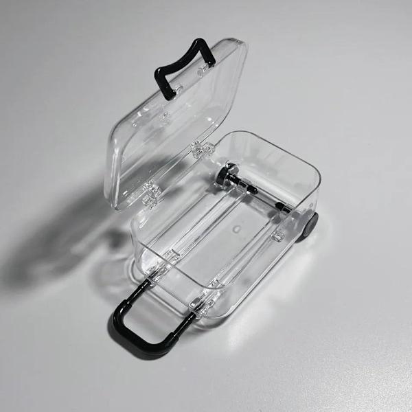 Mini Trolley Smykkeskrin, Transparent, 2 stk