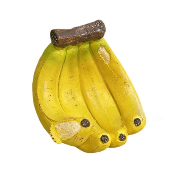 Bananformet fuglefoderbræt – Ophængt harpikspynt – til have og terrasse