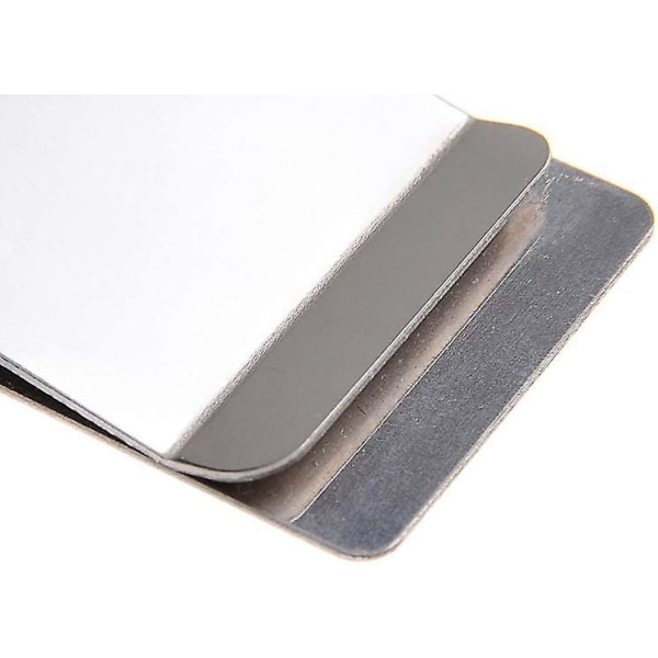 Pengeholder Multi Usage Pengeclips Praktisk Metal Tegnebog Mat Clip Tegnebog Finish Regning Clips Kontantholder Sølv 10stk