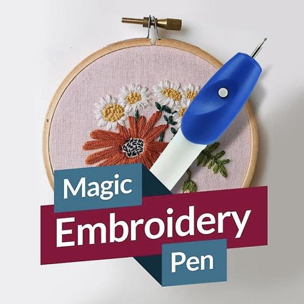 Magic Embroidery Pen Punch Nålar Set Sömnad Stickverktyg för gör-det-själv broderi sömnad