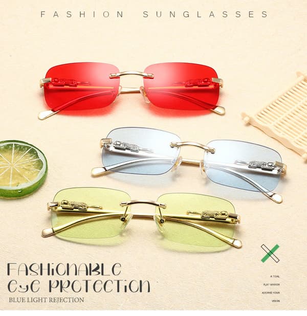 Flat top hip hop rapper retro aviator solbriller