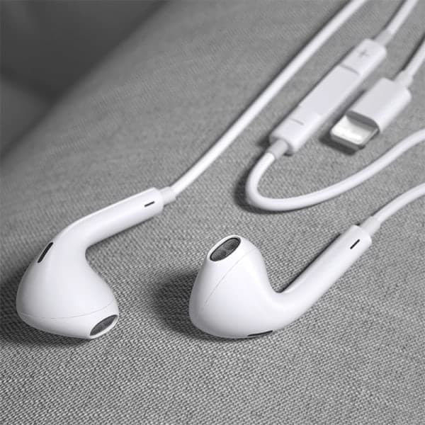 iPhone-kompatible Lightning in-ear hovedtelefoner iPhone X/11/12/13/14 Hvid