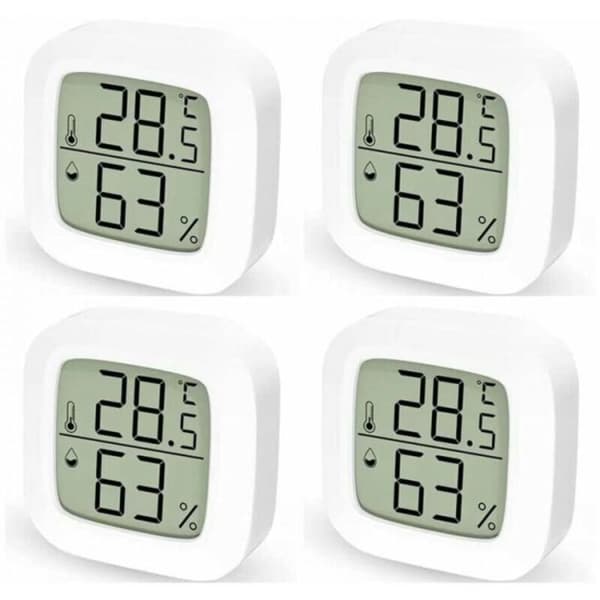 4 st inomhustermometer, digital termometer och hygrometer för hemmet, digital termometer för sovrum