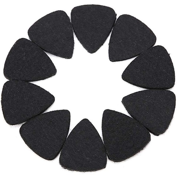 Svart - 10 gitarrplektrum, musikplektrum gitarrplektrum för ukulele ullplektrum 3mm plektrum instrumenttillbehör