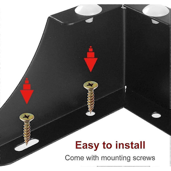3 tommer møbelben i metal, sæt med 4, robuste møbelfødder minimalistisk design sofben