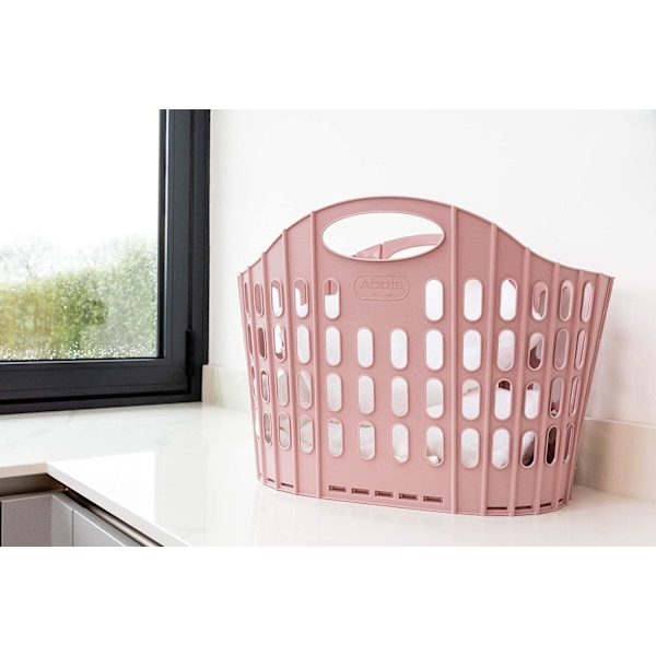 Hopfällbar Klädkorg för Enkel Förvaring, Rosa, 38 Liter Pink 38 Litre