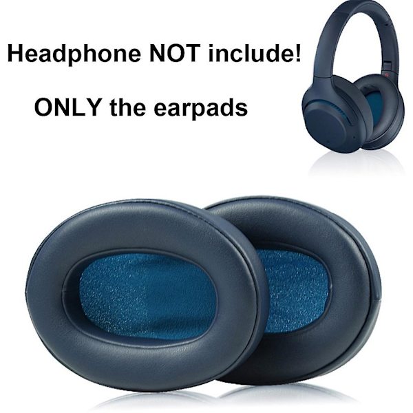 Læder Ørepuder Svampebetræk Ørepude Til So-ny Wh-xb900n Headset Reservedel