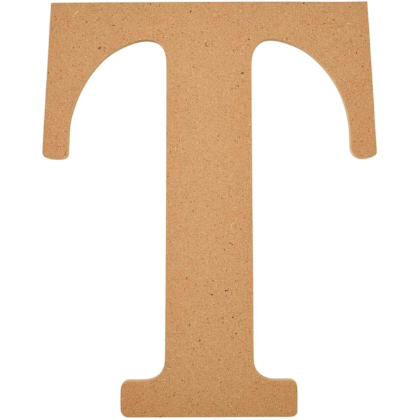 8\" Oavslutade MDF-bokstäver, träyta perfekt för DIY-konst och hantverksprojekt, 63581 och 63599, 8 tum B + Letter 63599 8 inch