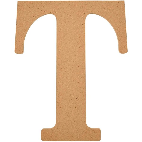 8\" Ubehandlede MDF-bokstaver, treflate perfekt for DIY-kunst- og håndverksprosjekter, 63581 og 63599, 8 tommer B + Letter 63599 8 inch