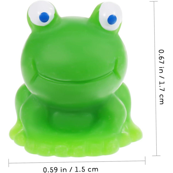 20 stk. små frøer mini frøer mini miniature dyrefigurer frølegetøj simulering af små frøer frødyrmodel små frøer