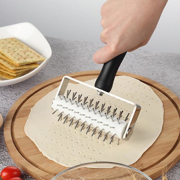 Pizza Hålslagare Pizza Pin Roller Bröd Kex Kavel Puncher Non-stick