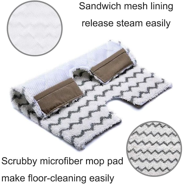 S6003UK -tyynyjen vaihto Shark Steam Mop S6001UK S6003UK Klik n' Flip -johdollinen höyrytaskumop