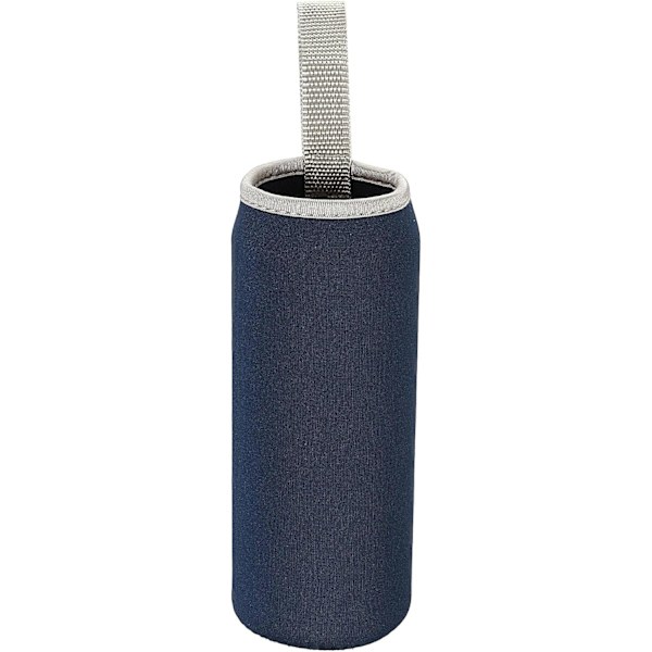 Vesipullon hiha 500ml neopreenikotelo eristetty liukumaton suojalasi pullojen kansi hihnalla viileille tai kuumille juomille, taivaansininen 2 pakkausta Sky Blue