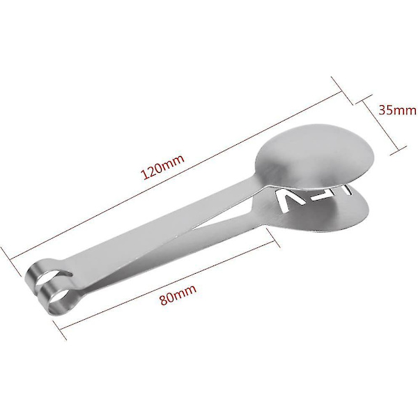 3 stk. rustfrit stålte teposeklemmer teposeklemmer værktøj køkkentetilbehør 12cm x