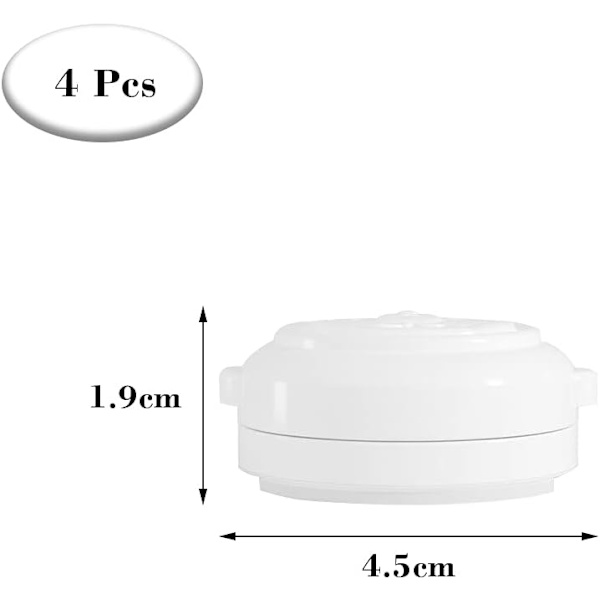 4 stk komfyr knottdeksler barnesikring bryterdeksler vaskemaskin nøkkelstart beskyttelsesdeksler for baby småbarn barnesikkerhet, hvit, (f34t) white