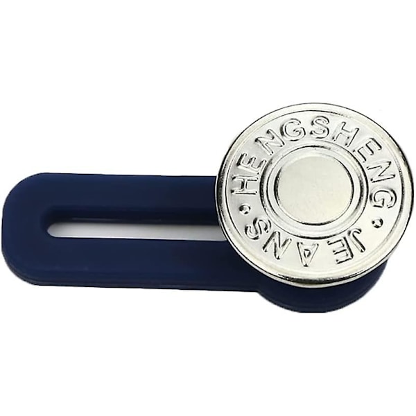 Knappforlenger for bukseliv Justerbar livforlenger Metallknapp Elastisk krageforlenger for jeans skjørt bukser 10-pakning, h