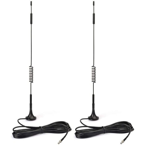 4G LTE 7dBi magnetisk base TS9 antenne 2-pak til MiFi Hotspot Router USB Modem Netgear LB2120 Nighthawk M1 MR1100 M2 MR2100 AC785 AC797 AC790 AC TS9(2 Pack)