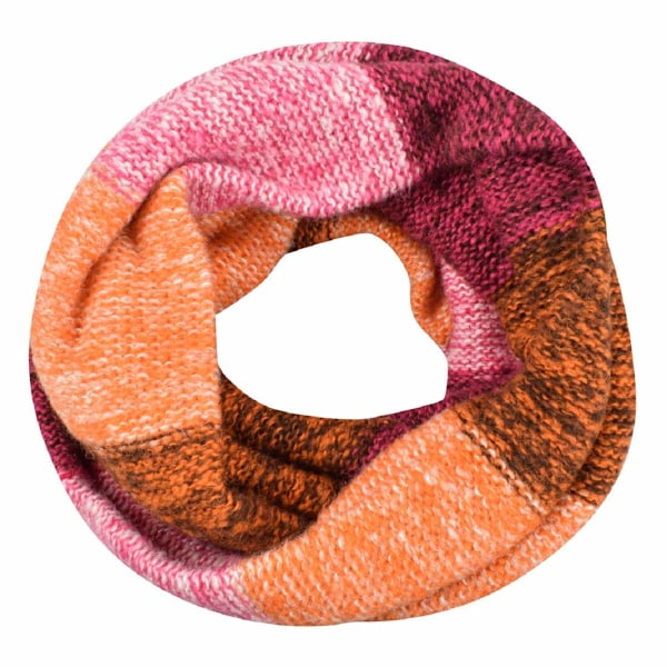 Färgglad halsduk för kvinnor, stickad loop-infinity halsduk, varm vinterwrap, krage