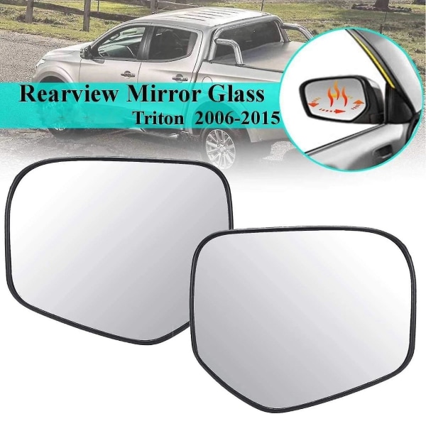 Bil vänster uppvärmt glas backspegel sidovinge backlins för Triton 2006-2015 L200 2005-2011