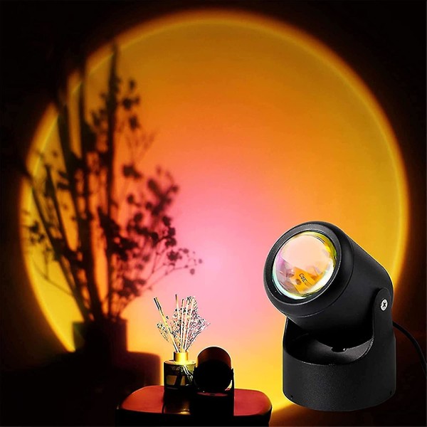 Solnedgangslampe. Hjemme R-projektor med 16 S 4 tilstande. Skiftende lampe solprojektor til børn a,h