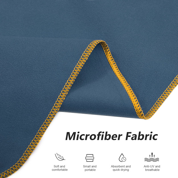 Bytesrock Mikrofiber Handduk Poncho med Huva för Strand Surfing Simning Våtdräktsbyte, Snabbtorkande & Lättvikt, Passar Män Kvinnor Vuxna Navy