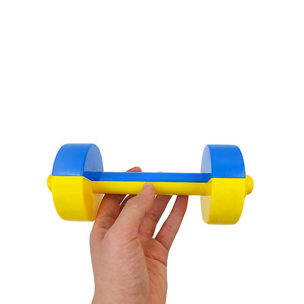 Plastik Børne Håndvægte Legetøj Børn Fitness Træningsudstyr Sport Legetøj Til Børn Børn Studerende (1 par, Gul-blå)