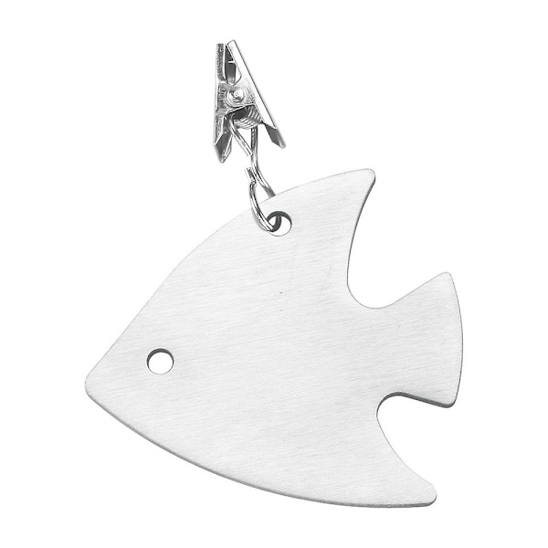 Bordsdukvikter Picknick Bordsdukvikter Bordsdukviktklämmor Utomhus Bordsdukvikter Fisk Klämma på(3st, Silver)
