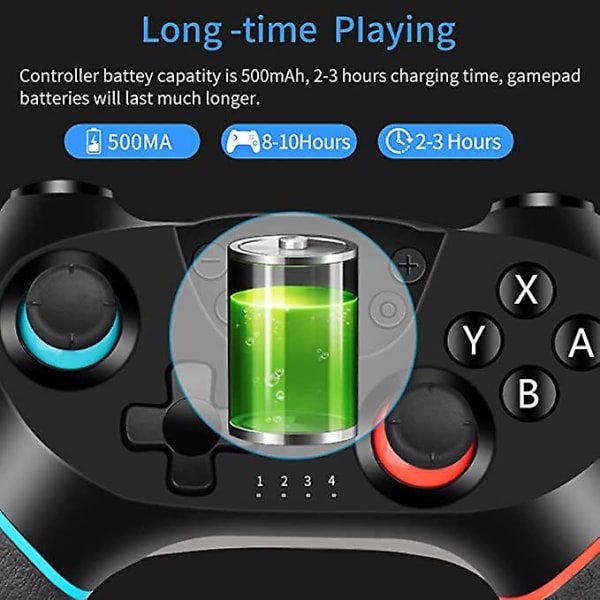 Ny Bluetooth trådløs gamepad Joystick Gaming Controller til Nintendo Switch Uk
