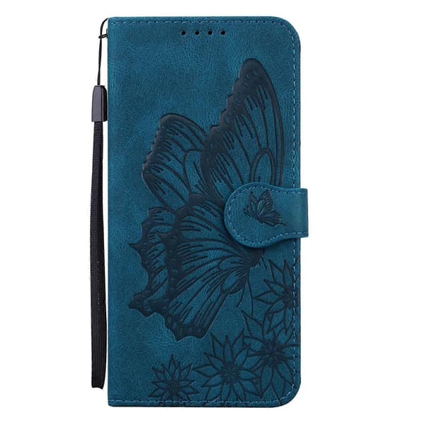 Præget PU-etui til iPhone 17 Pro Max BLUE