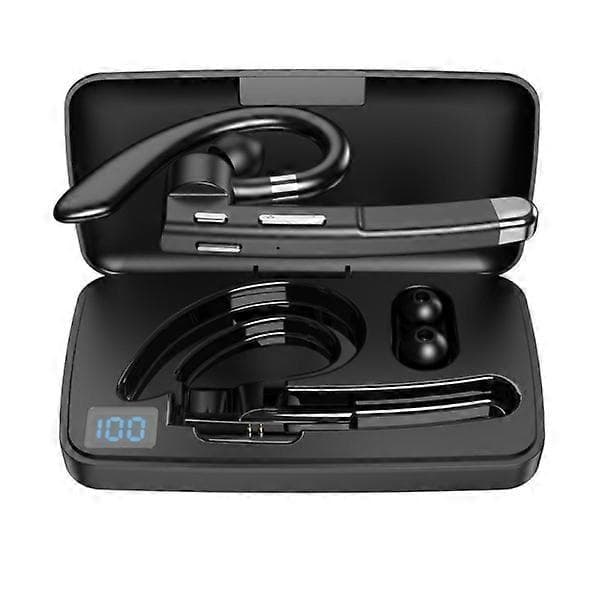 Bluetooth 5.1 Hovedtelefoner med Dobbelte Mikrofoner, CVC 8.0 Støjreduktion, Sort