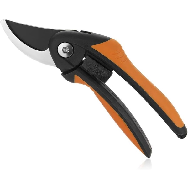 Pruning Shears Tree Trimmers Secateurs Hand Pruner Stainless Steel Blades Professional Garden Clippers Bypass with Steel Blade and Locking Mech