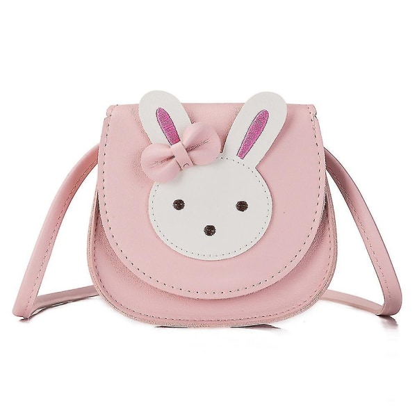 Axelväska för barn Söt handväska Princess Mini Rabbit Messenger Bag med justerbar axelrem