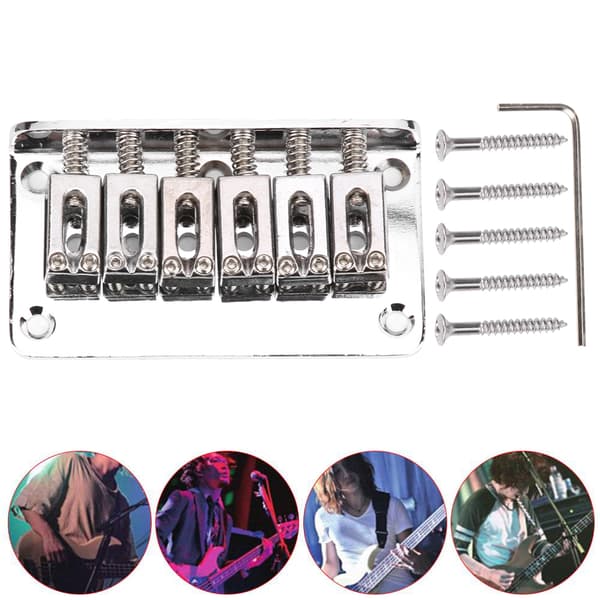 Gitarrstall Barn Musikinstrument Tillbehör Slitstark Metall Standardstruktur 78mmSilver