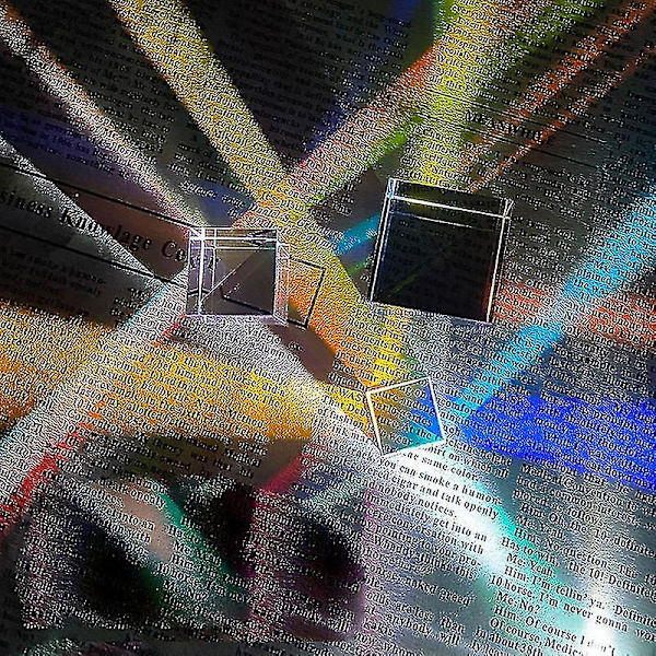 Sol Fanger Lys Cube Syntetisk Prisme Sol Fanger Kunstig Dekoration Transparent Glas Børns Gave-10*10*10mm
