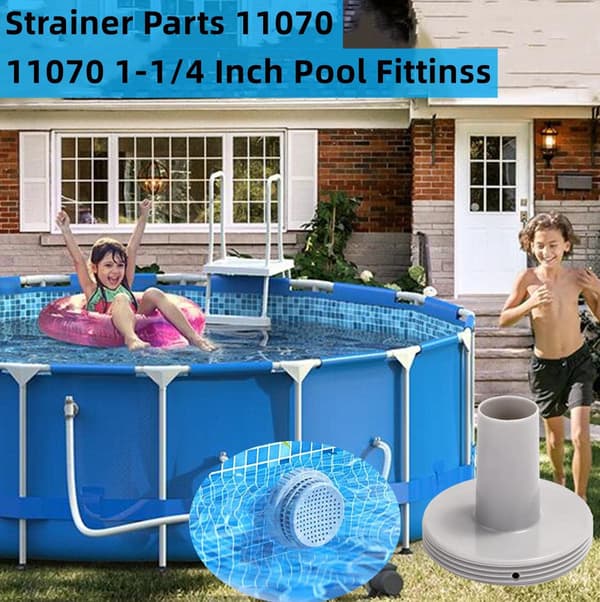 2-pak poolsi-forbindelse 11070 til Intex pools - 1-1/4\" indløbsforbindelse kompatibel med 11072 & modeller 26005E 25022E (sæt med 2)