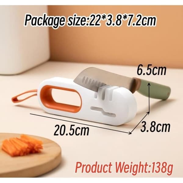 Knivslip - Professionell - 4 i 1 - Vit - Ergonomisk - HIPS