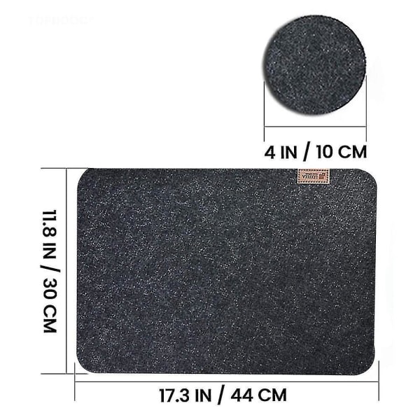 12-piece Felt Placemat Set Includes Placemat And Coaster Heat Resistant Non-slip Washable Placemat