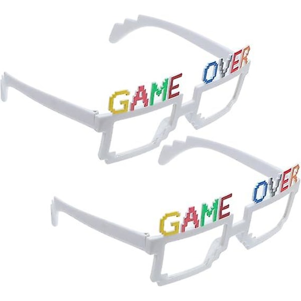 2 stk kreative briller Cosplay-briller Strandsolbriller Barnesolbriller Hawaii-fest Morsomme briller Festkostymerekvisitt over briller