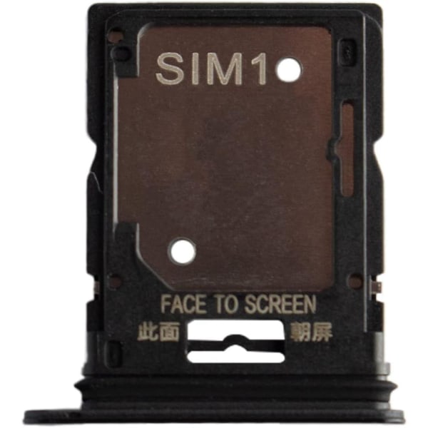 Dual Sim Card Slot Udskiftning af bakkeholder Kompatibel med Xiaomi Redmi Note 11 Pro / 11 Pro 5g - 6,67 tommer - 2022 - Inkl. Sim Pin - Grafitgrå