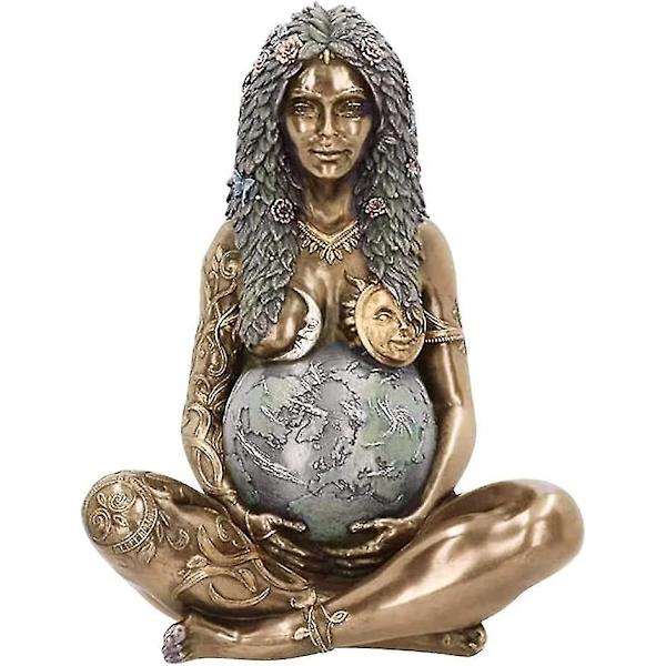 Gaia-statue, mor jordkunststatue, polyresinfigur, mor jordstatue, dekorativ polyresinfigur for hjem og hage, kunststatue for utendørs dekorasjon