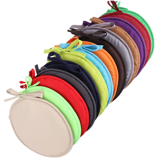 Inomhus/Utomhus Stolsdynor Runda Sittdynor Trädgård Uteplats Hem Dynor - Diameter 30cm, Uteplats Möbel Dynöverdrag, Rund Si red 30cm