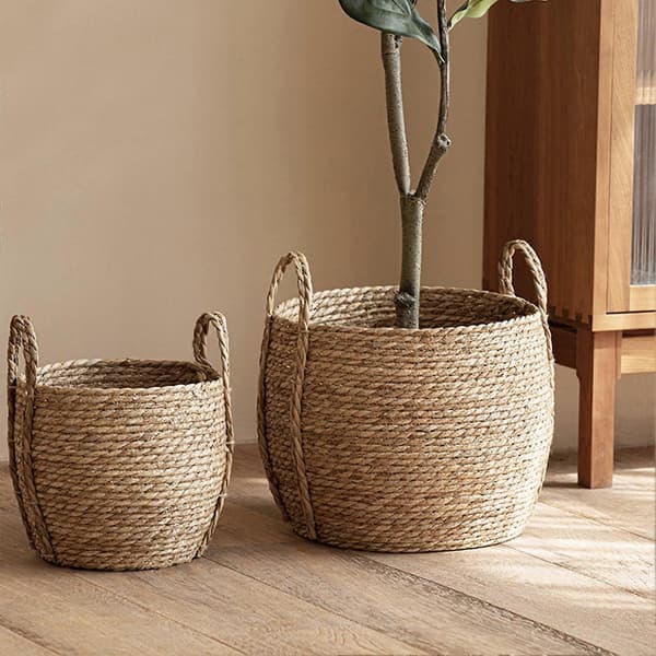 Dekorativ Plantekurv – for Potter og Oppbevaring – med Solid Konstruksjon Small