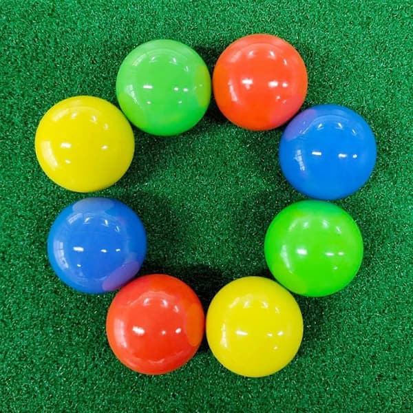 1 stk. Park Golfbold Diameter 60 mm 2,36 tommer Golfbolde Blå Gul Rød Grøn Yellow