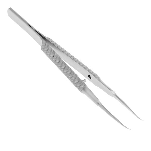 Rostfritt stål mikro precision pincett spetsig böjd rak böjd tandlös