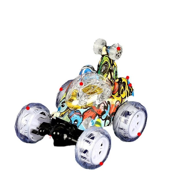 Fjärrstyrda bilar Fjärrstyrda bil Stunt Rc bil för barn, Rc stuntbil med 360 graders rotation Fjärrstyrda bilar för flickor och pojkar med ljus Stunt V