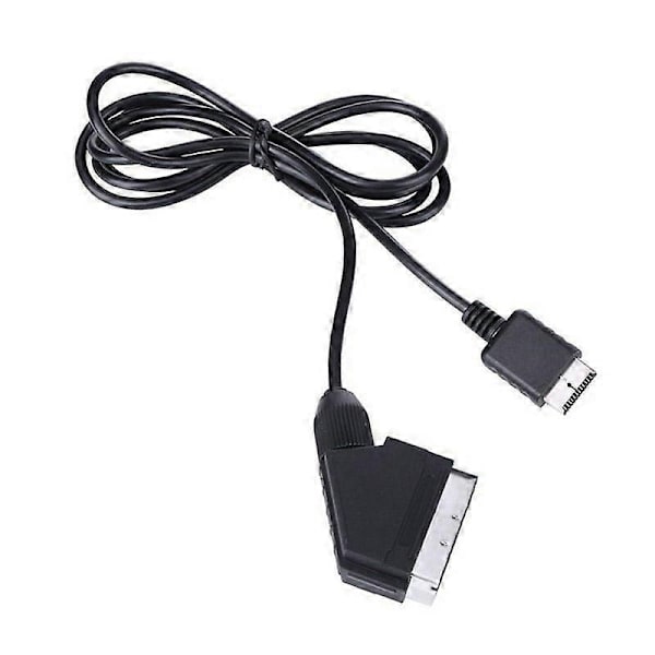 Scart-kabel til PS1 og PS2 Sort